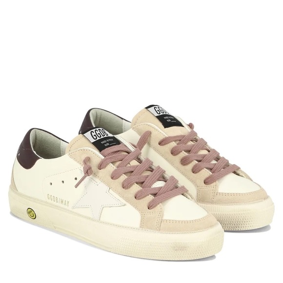 GOLDEN GOOSE May Sand Leather Sneakers BRAND NEW - Picture 4 of 9